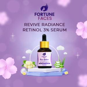 Fortune Faces Retinol 3% Serum, Anti-Aging Face Treatment with Hyaluronic Acid, Niacinamide & Bakuchiol, 30ml